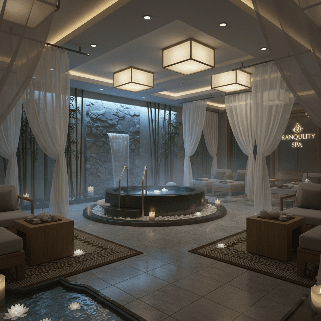 Premium spa environment ideal for wellness sessions